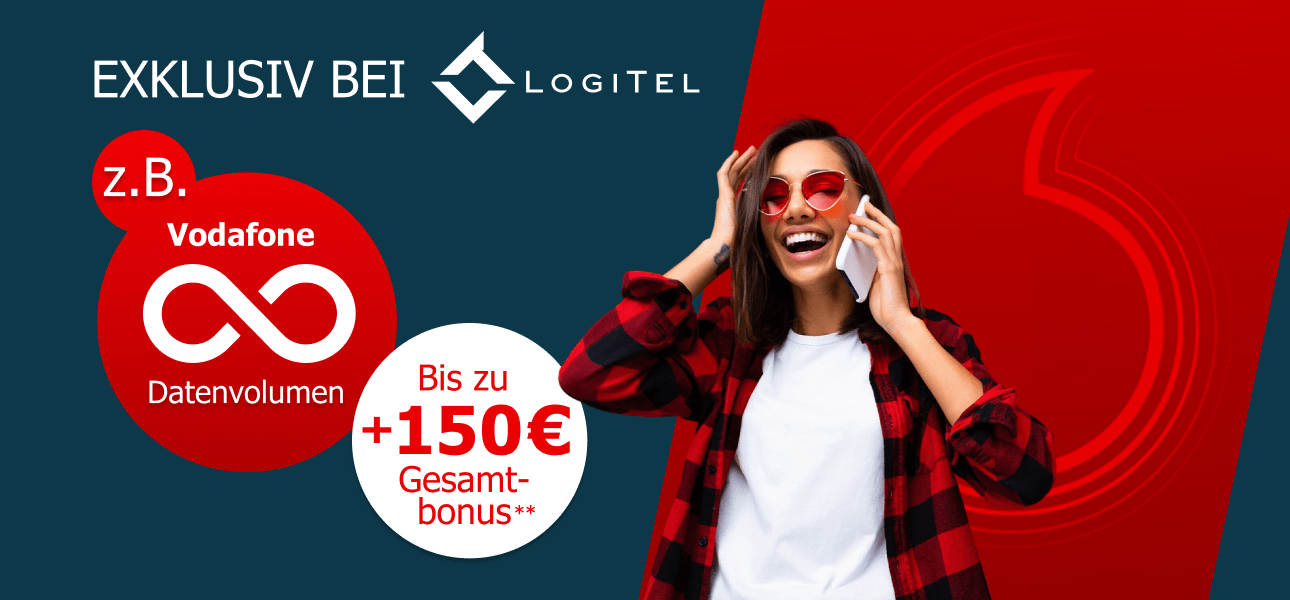 Unbegrenzte Daten im Vodafone Netzt, mit bis zu 150� gesamt Bonus! 