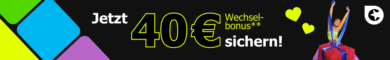 Sicher Dir 40� Wechelbonus auf Congstar Tarife!