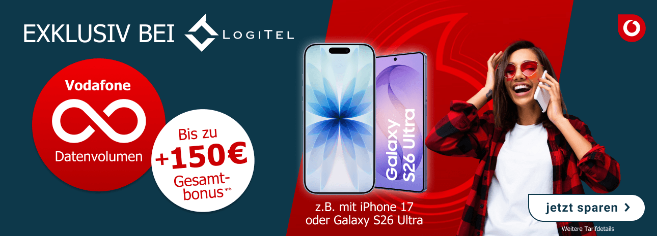 Jetzt unbegrenztem Datenvolumen und +150 � Gesamtbonus. Top Deals z.B. mit dem iPhone 17 oder Samsung Galaxy S26 Ultra.