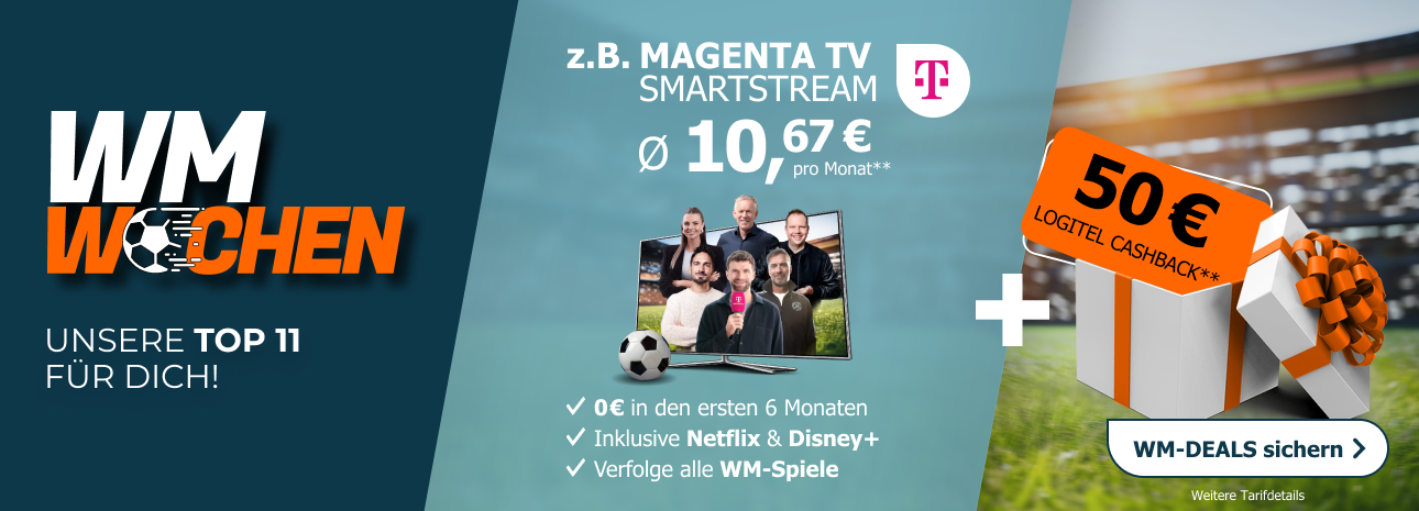 Entdecke jetzt die WM-Wochen bei LogiTel und sichere Dir spannende Angebot.