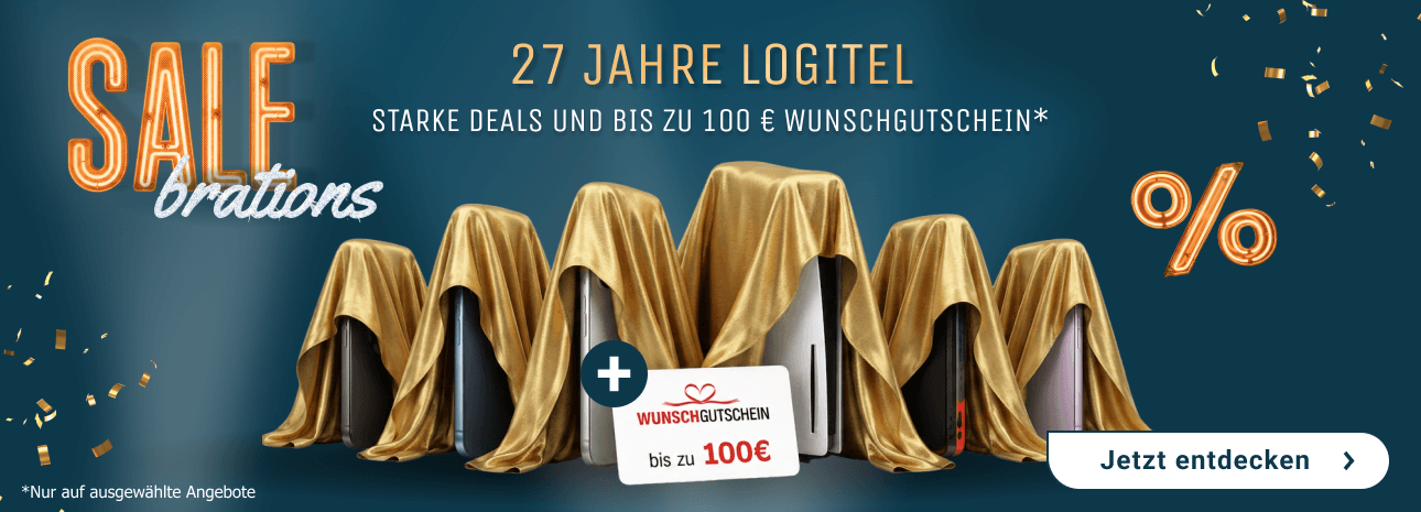 Wir feiern Geburtstag! 27 Jahre LogiTel - SALEbrations Aktion