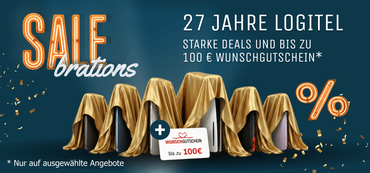 Wir feiern Geburtstag! 27 Jahre LogiTel - SALEbrations Aktion