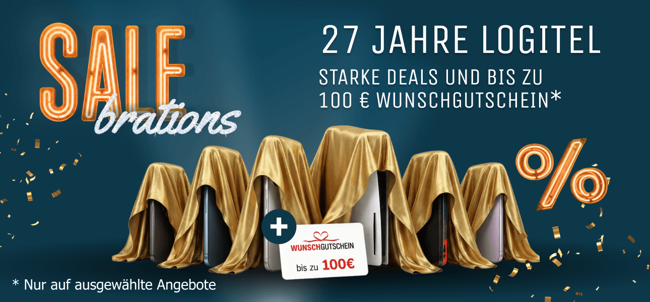 Wir feiern Geburtstag! 27 Jahre LogiTel - SALEbrations Aktion