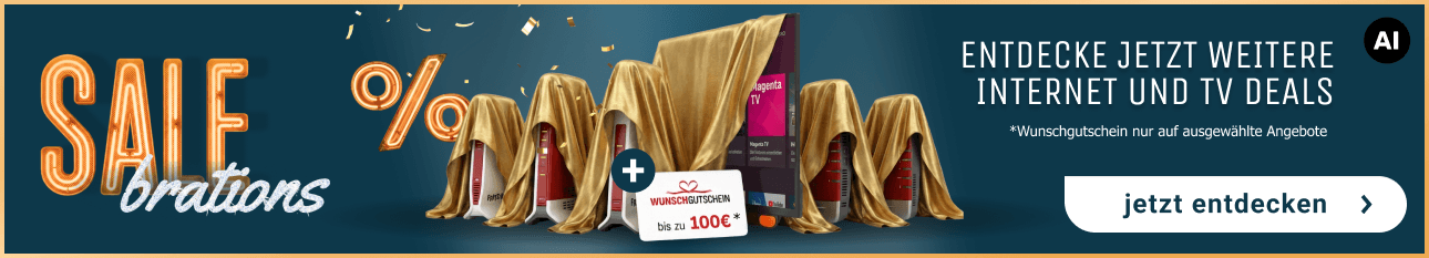Entdecke jetzt weitere Internet und TV Deals 