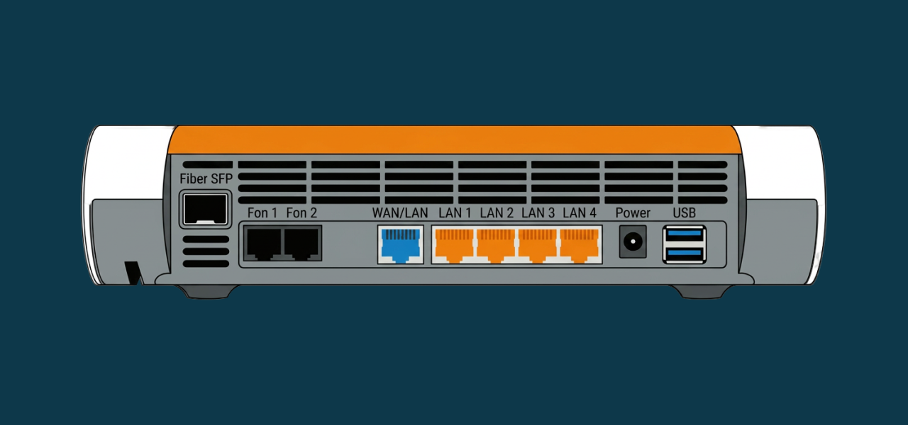 Glasfaser-Router