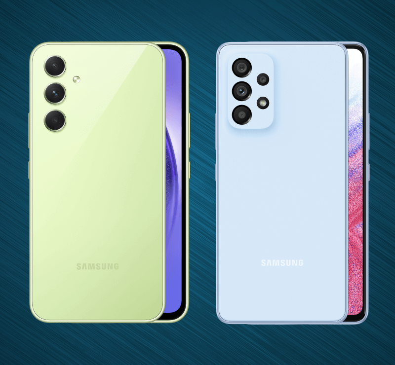 Samsung Galaxy A54 im Vergleich mit Galaxy A53