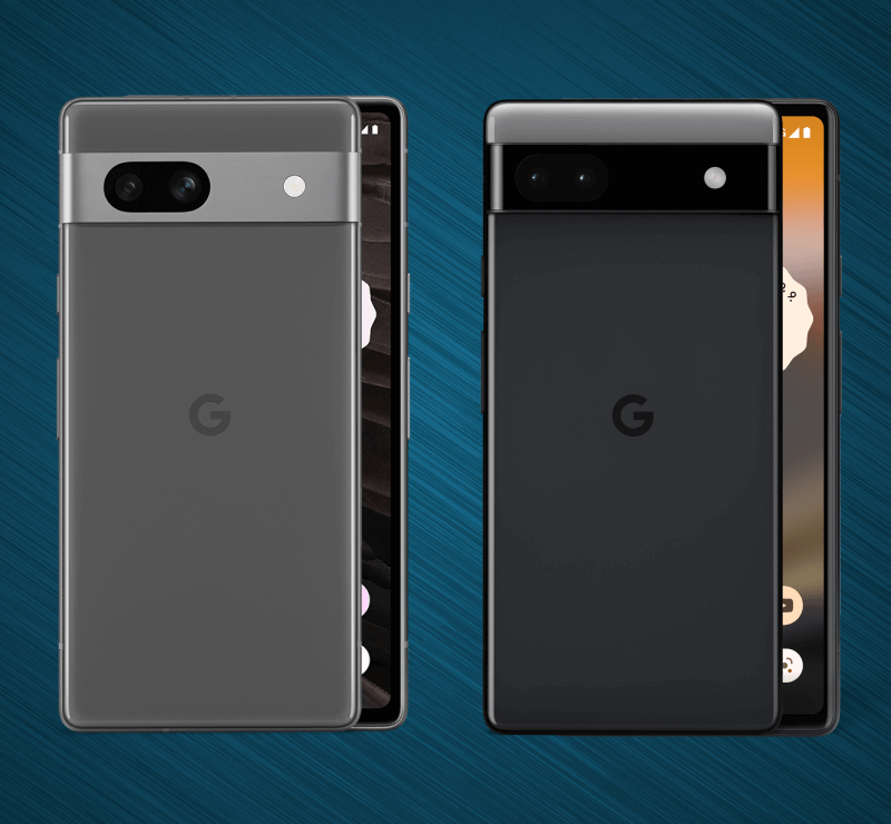 Google Pixel 7a im Vergleich mit Pixel 6a