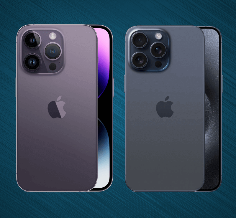 Im Vergleich: iPhone 15 Pro Max und der Vorgnger iPhone 14 Pro Max