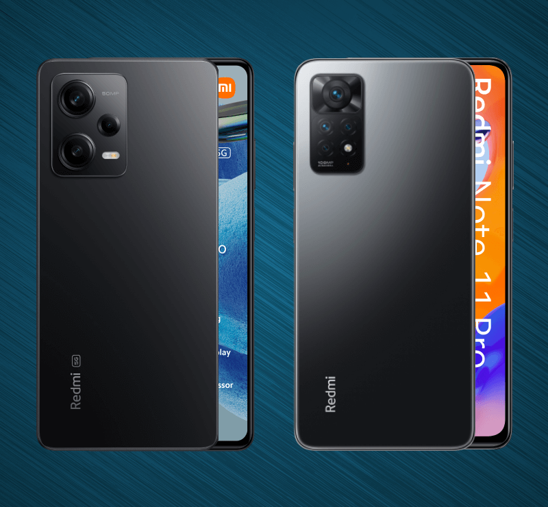 Xiaomi Redmi Note 12 Pro im Vergleich mit Redmi Note 11