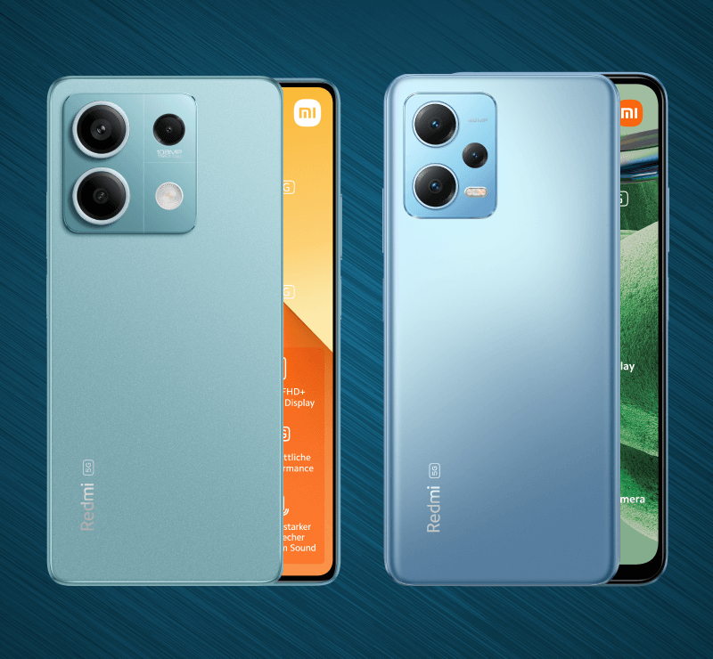 Redmi Note 13 5G im Vergleich mit dem Vorgänger Redmi Note 12 5G