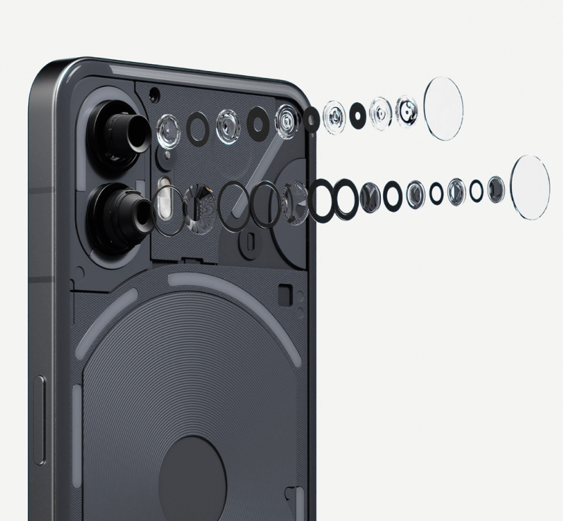 Nothing Phone 2 verfügt über eine Kamera mit zwei 50-MP-Bildsensoren.