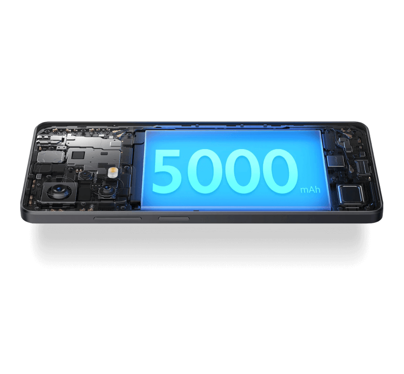 Das Xiaomi Redmi Note 12 Pro verfügt über einen 5000-mAh-Akku.
