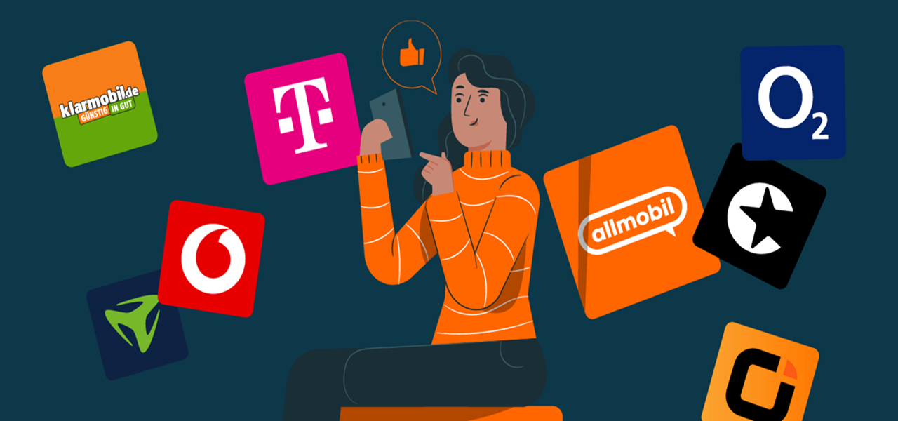 Finde den richtigen Mobilfunkanbieter
