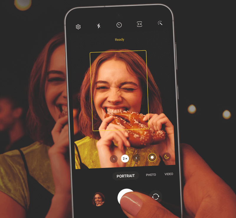 Das Samsung Galaxy S23 FE verfügt über eine Triplekamera mit 50 MP Auflösung.