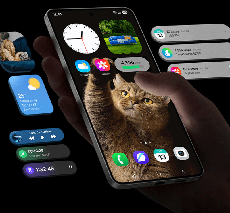 Das Samsung Galaxy S25 Edge besitzt ein 6,7 Zoll großes AMOLED-Display.