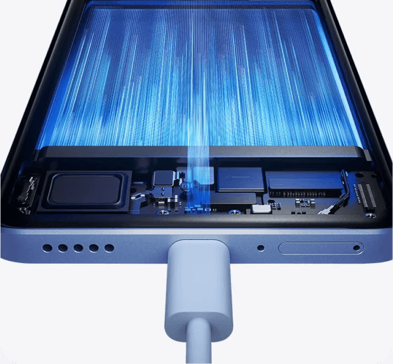 Das Xiaomi 13T lädt seinen Akku in rund 40 Minuten vollständig auf.