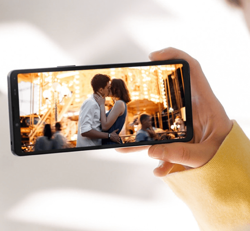 Das Sony Xperia 10 V hat ein kompaktes 6,1-Zoll-OKED-Display.