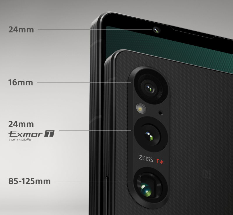 Das Sony Xperia 1 V hat eine Triplekamera mit 48-MP-Auflösung.