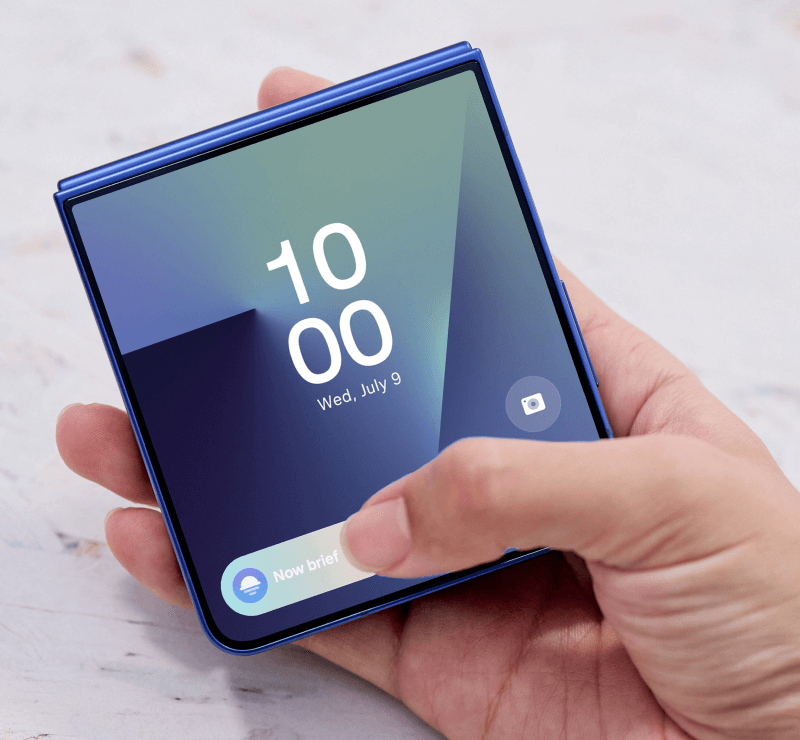Galaxy Z Flip7 zugeklappt