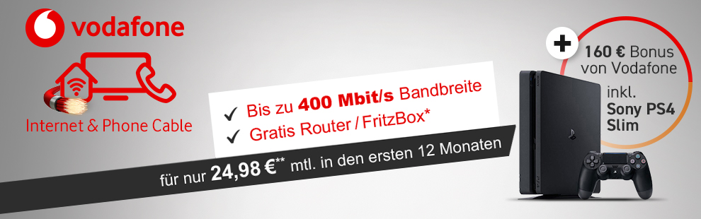 Vodafone DSL und Cable Tarife